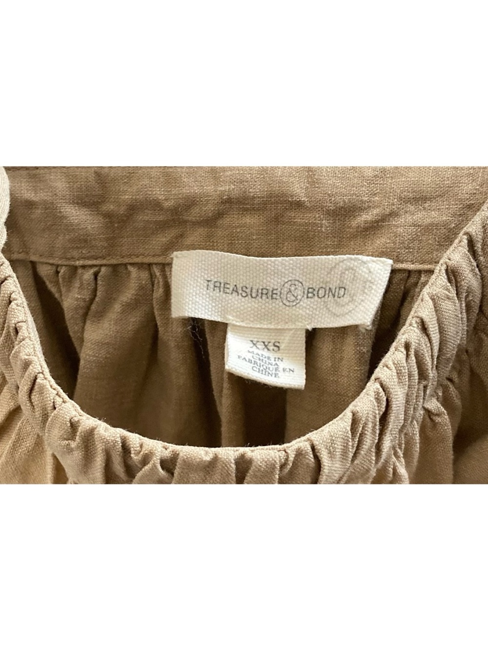 Tan Maxi Flowy Dress w/ Spaghetti Straps - Picture 2 of 2